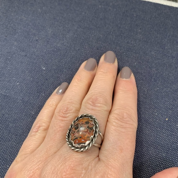 Stirling silver rings. Green is sold. - Picture 2 of 4